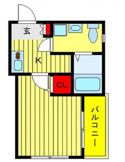 東京都足立区 メルディアオレンジサンモール101号室の間取り図