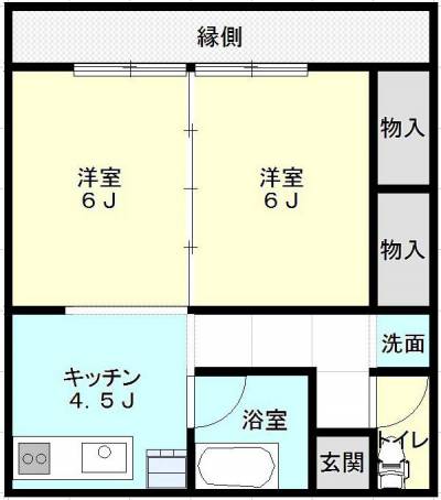 栃木県栃木市 サンクススタジオ藤岡１階１０１号の間取り図