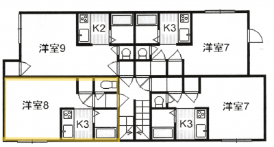 北海道札幌市東区 ＰＬＡＺＭＡ　ＳＡＰＰＯＲＯ１０１の間取り図