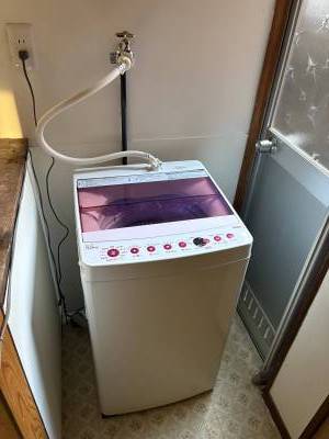 備え付けの洗濯機