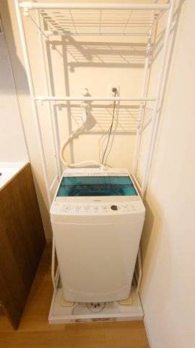 洗濯機付いてます！