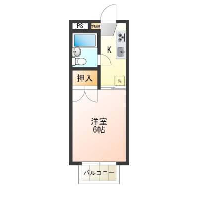 茨城県水戸市 シネラリア　Ａ棟103号室の間取り図