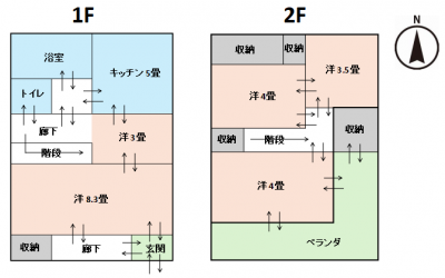 奈良県大和高田市 【9/16更新】大和高田市戸建4LDK/築山駅4分奈良県大和高田市4LDK戸建て‐ 駅近4分!  / ペットOK! / シェアOK! / DIY可! ‐の間取り図