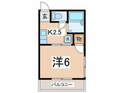 二宮駅徒歩5分で貴重なバストイレ別のアパート♪