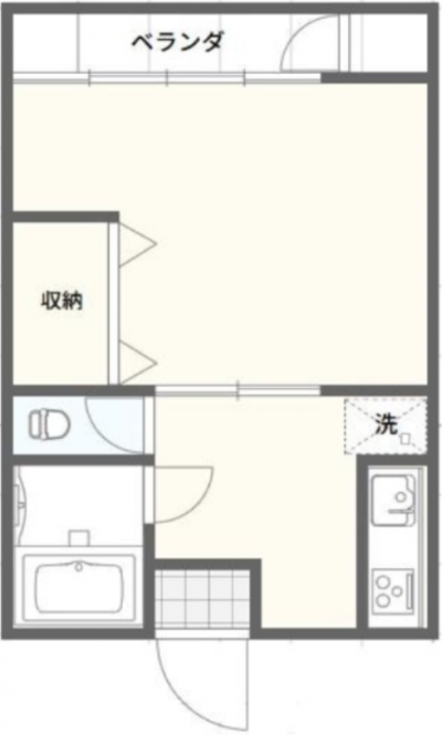 居室部分は約11畳近くあり広々！