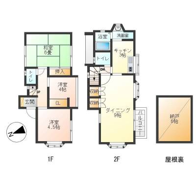 神奈川県横浜市鶴見区 グリーン鶴見駅菊名駅の間取り図