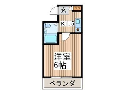 埼玉県さいたま市浦和区 クオリティライフ愛301室の間取り図