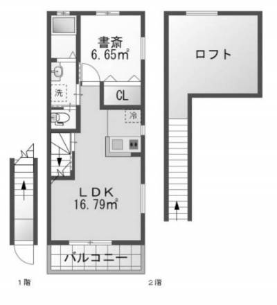 愛知県岡崎市 ラフィネ岡崎2Cの間取り図