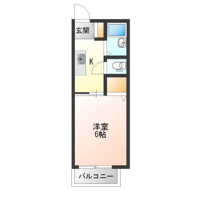 神奈川県平塚市 ロンディネ平塚101の間取り図