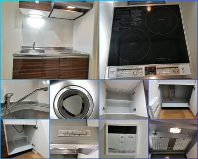 システムキッチン、2口IHヒーター