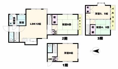 南向きヒナ段なのでとっても気持ちがよい