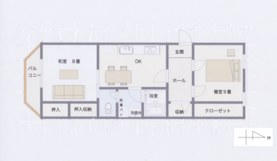 素人作成の間取り図なので参考としてください。