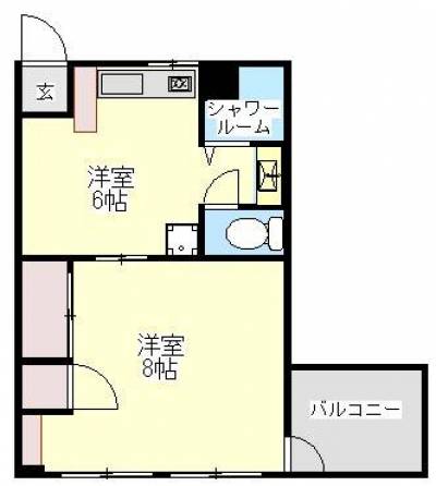 鹿児島県鹿児島市 千石ビル４１号の間取り図