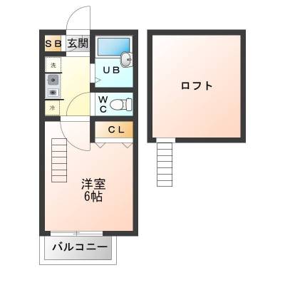 千葉県習志野市 屋敷レジデンス204の間取り図