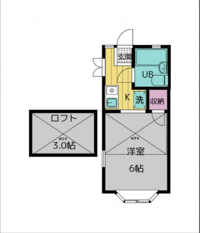 神奈川県横須賀市 シルベリアン203の間取り図