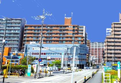 海老名駅街区内の立地、3線利用（小田急、相鉄、JR）