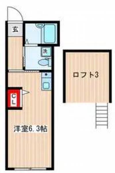 間取り203の為、逆配置