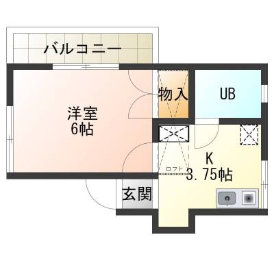 千葉県千葉市緑区 平山ハイツ209の間取り図