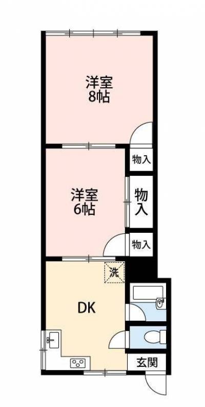 リビングが２部屋もあり、広々しています。
