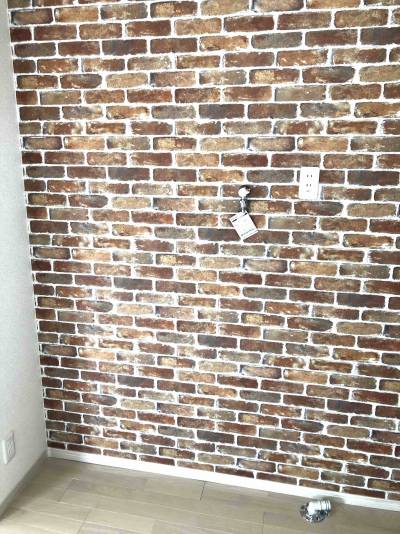 室内洗濯機置き場です、ベランダあるので、洗濯も楽しいです！