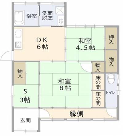 平屋の落ち着いた間取りです♪