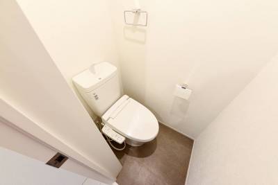 温水洗浄便座付です。