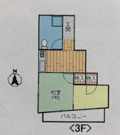 福島県いわき市 船引場ビル301の間取り図