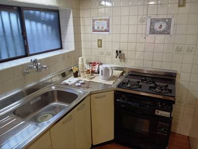 三口コンロで料理が捗ります。