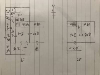 群馬県富岡市 富岡市富岡戸建の間取り図
