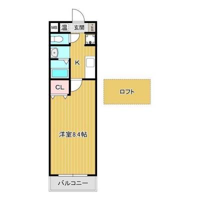 愛知県名古屋市中川区 M5elmund３０５の間取り図