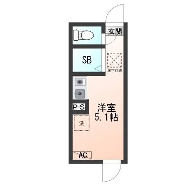 東京都練馬区 CA石神井公園１０２号室の間取り図