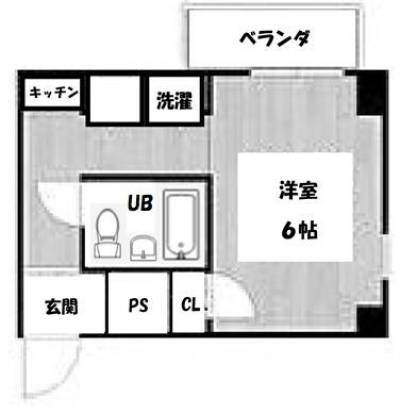 兵庫県尼崎市 プチ塚口３０２の間取り図