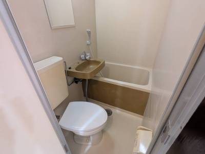 ユニットバスです。鏡や便座も交換済みです。