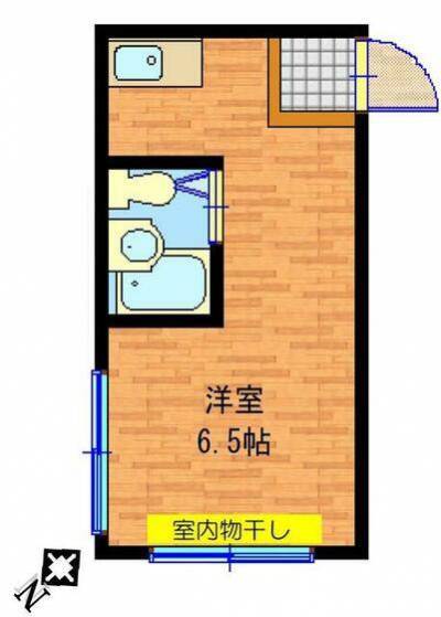 東京都稲城市 ハイツオーギ203の間取り図