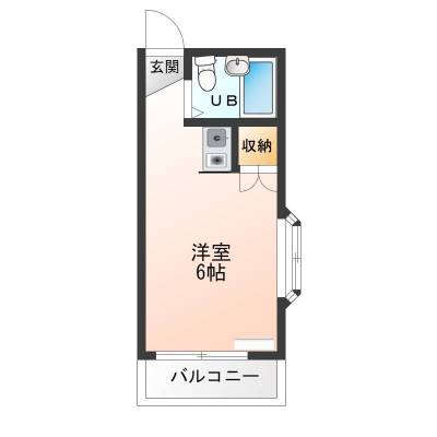 洗濯機置き場は外にあるため、お部屋が広々使えます！