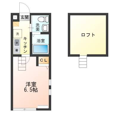 神奈川県大和市 中央林間ルミエール101の間取り図