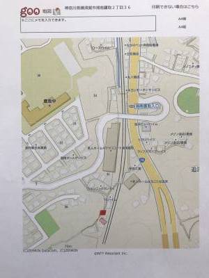 現地までの地図です。