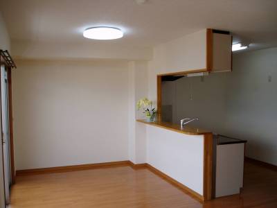 カウンターキッチン・お子様を見守りながら調理ができます。