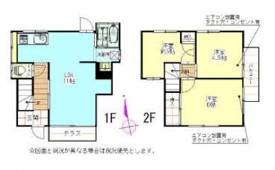 表示平米数以外に、未登記部分があります。