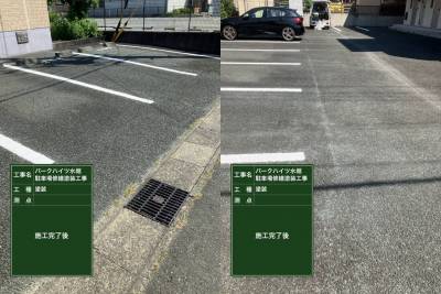 敷地内駐車場だからほとんど雨にも濡れず便利です♪