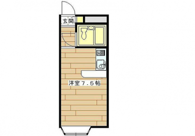 埼玉県さいたま市北区 ベルピア土呂ⅠーⅠ２０２号室の間取り図