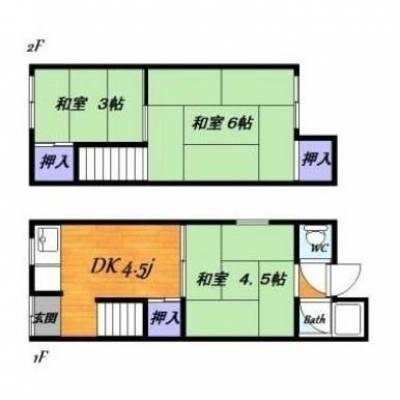 1〜2名様ならゆったり3DK