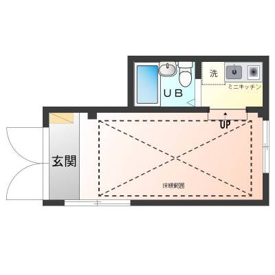 東京都北区 堀船マンション1階1階の間取り図