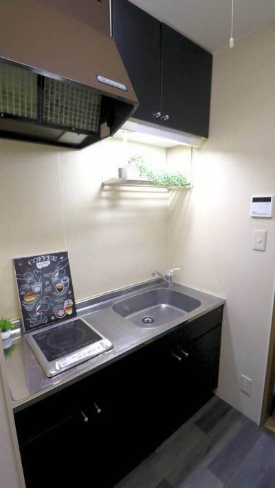 ブラック基調でカフェ風に！