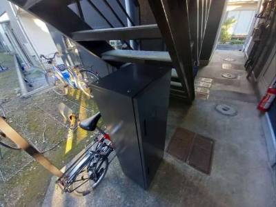 共用部に宅配ボックスを設置しています