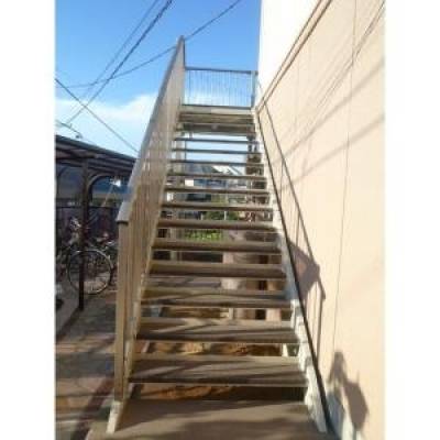 外階段です