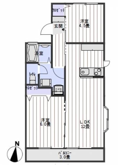 南向き　日当り・風通し良好