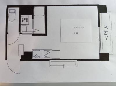 お部屋は６帖フローリング
内装は新築です。