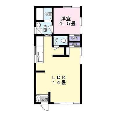 東京都北区 中野ハウス１０１の間取り図