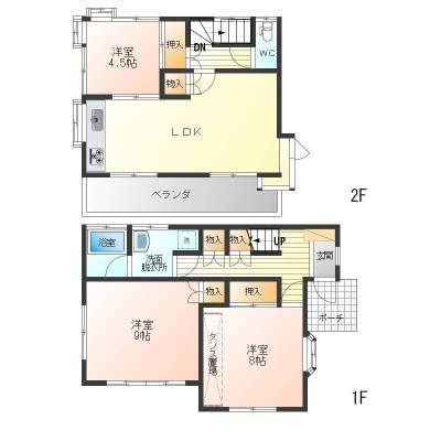 埼玉県加須市 ガーデンHOUSE上高柳の間取り図